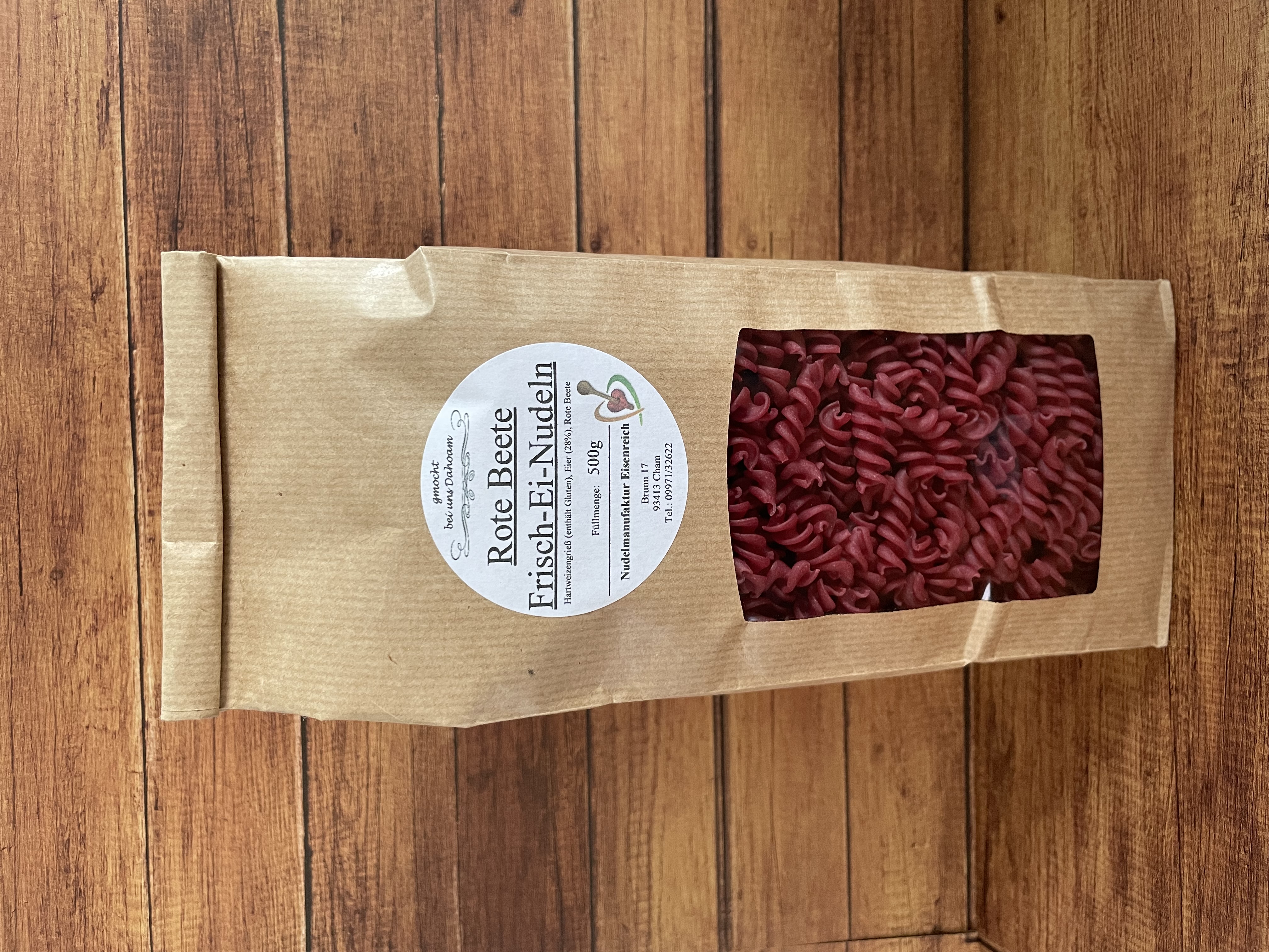 Frisch-Ei Rote Beete Spirelli aus Dinkelgrieß