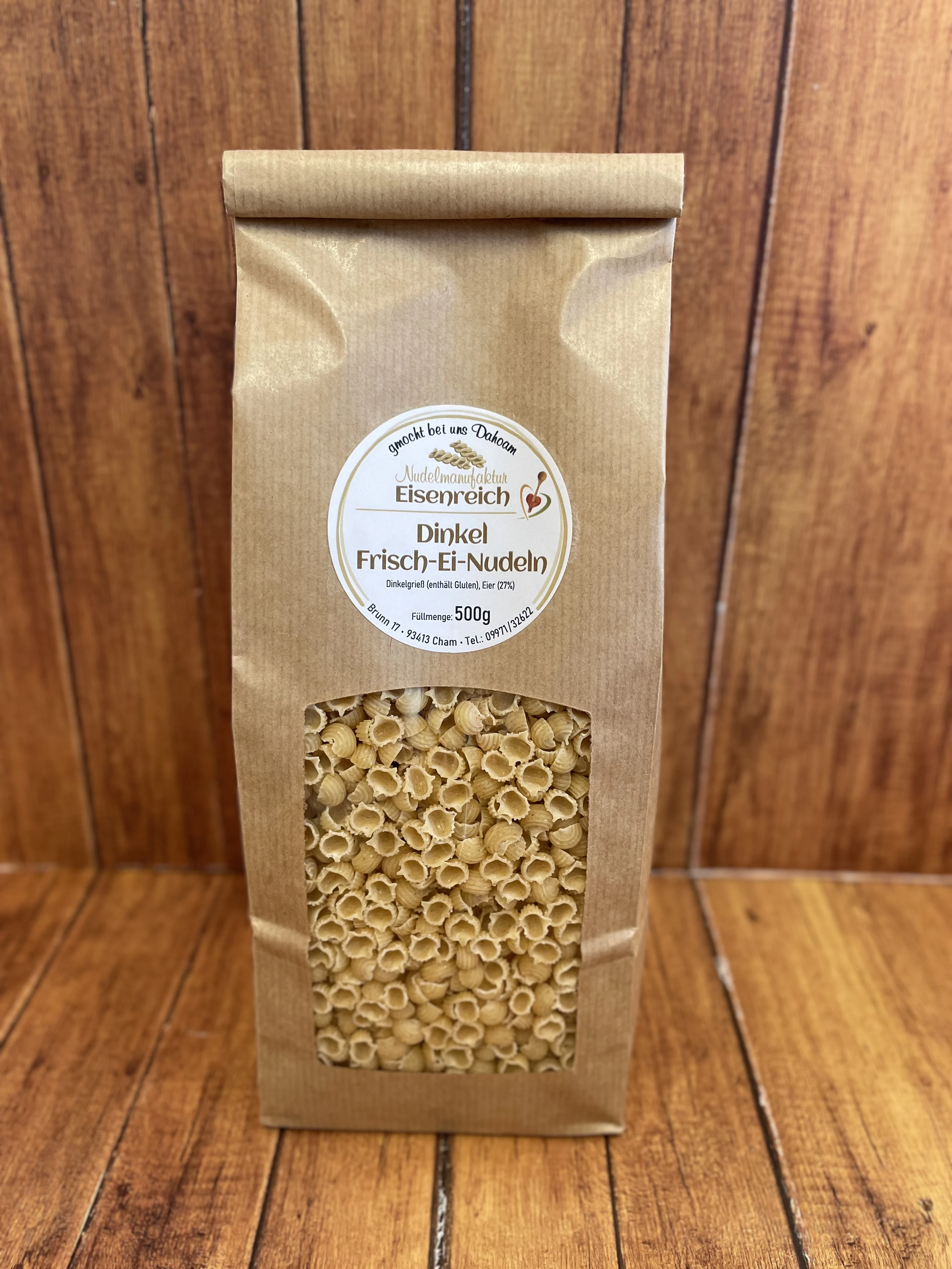 Frisch-Ei Muscheln aus Dinkelgrieß