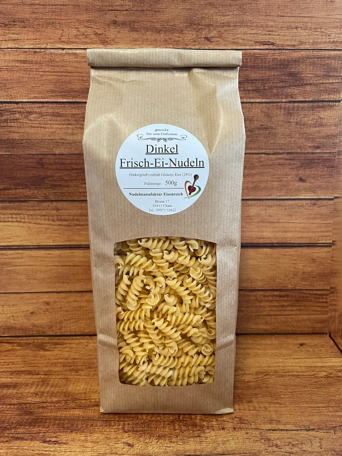 Frisch-Ei Spirelli aus Dinkelgrieß