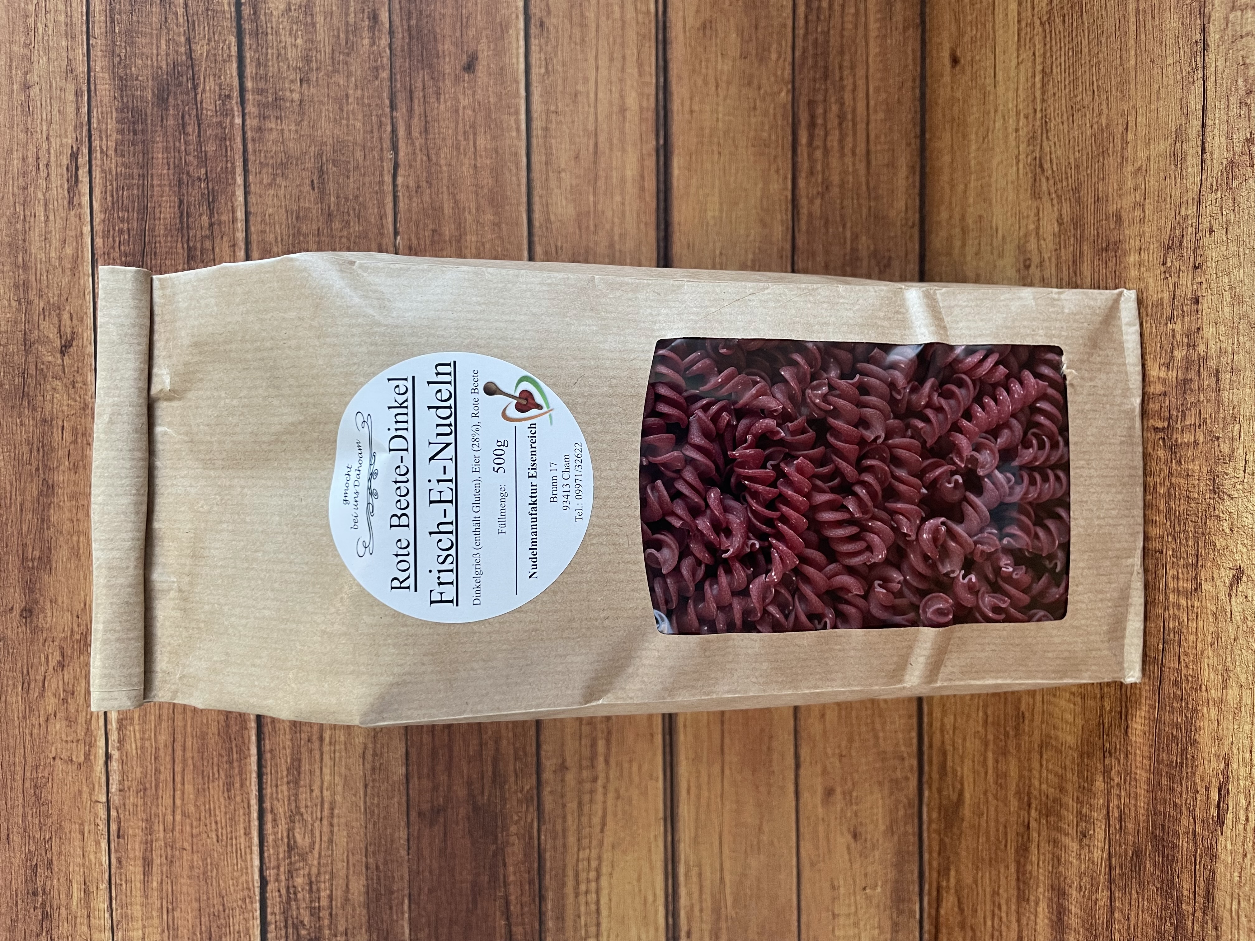 Frisch-Ei Rote Beete Spirelli aus Dinkelgrieß